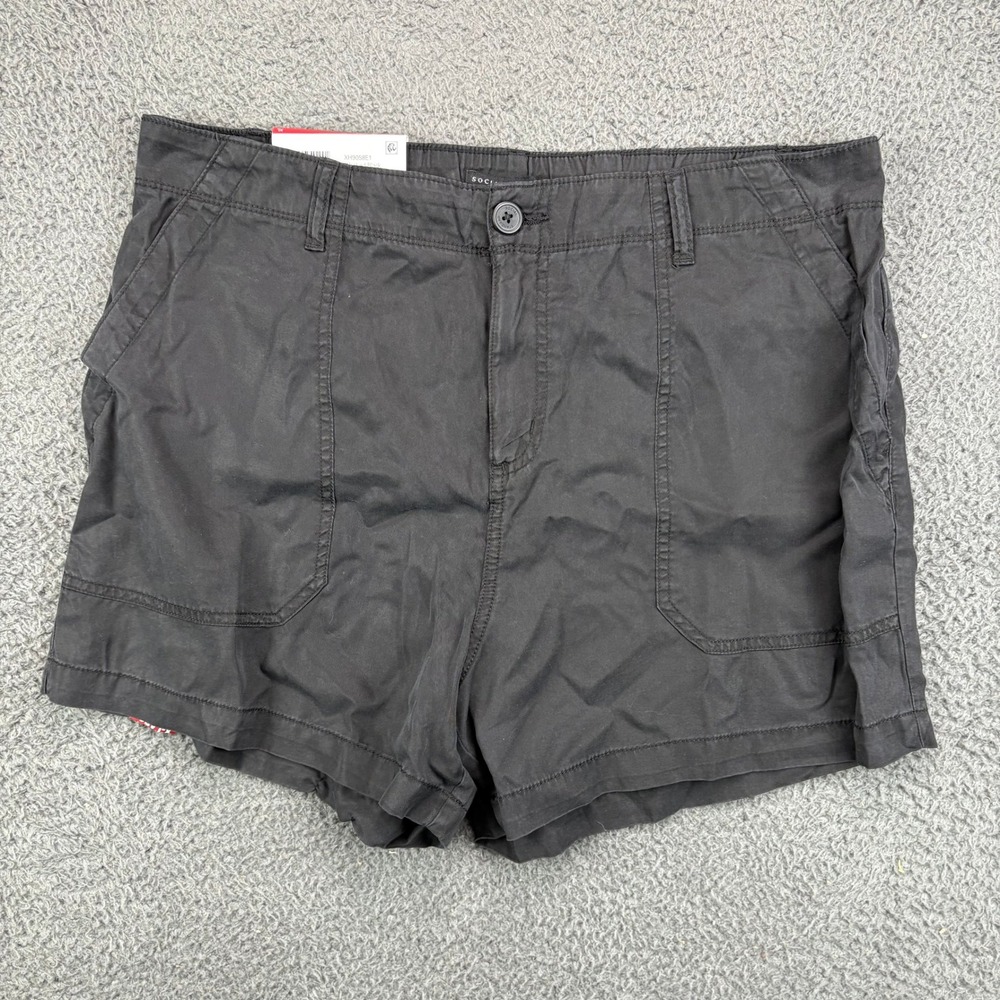 Social Standard by Sanctuary Fortune Tencel Short Washed Black XL XH9058E1